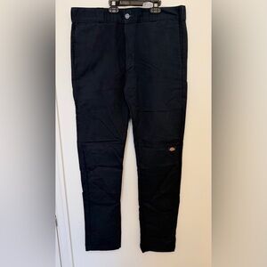 Dickies Men's 34x34 Skinny Straight Navy Pant With Side Pocket Work Pant LikeNew